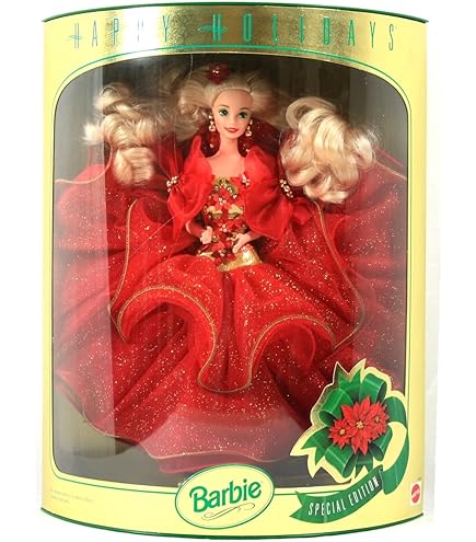 Barbie 1997 Happy Holidays Doll Special Edition - Blonde : Amazon